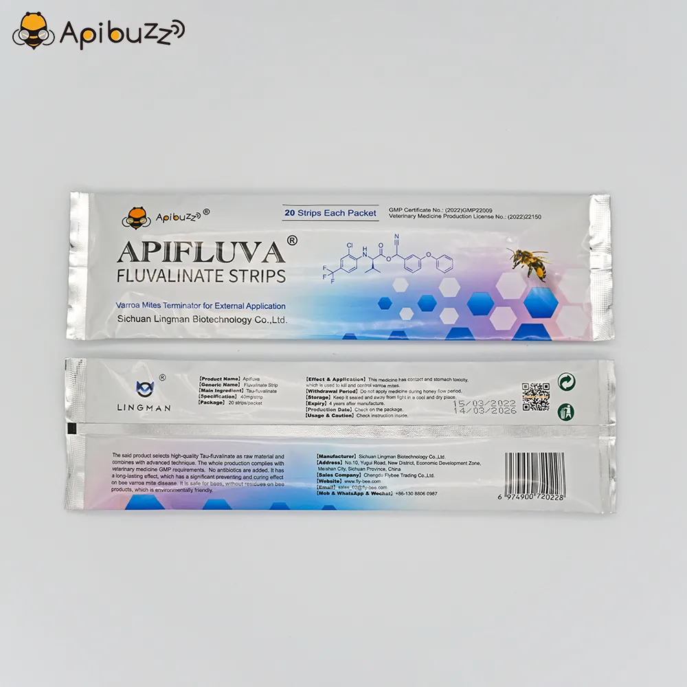 Полоски APIFLUVA от пчелиного клеща - Упаковка по 20 штук