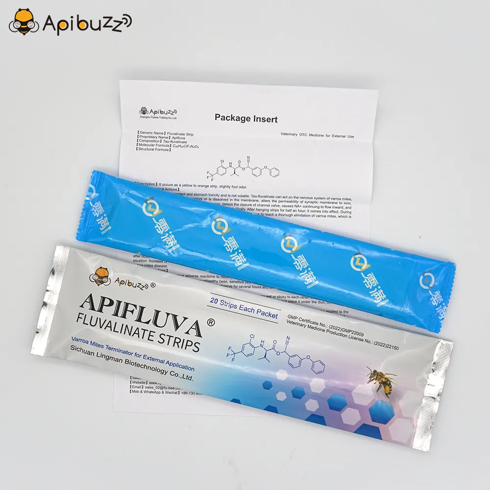Полоски APIFLUVA от пчелиного клеща - Упаковка по 20 штук