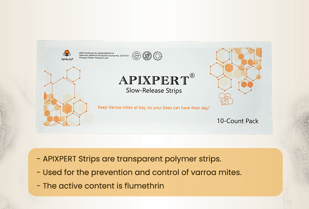 Полоски APIXPERT с флуметрином Варроа замедленного действия Полоски APIXPERT с флуметрином Варроа замедленного действия