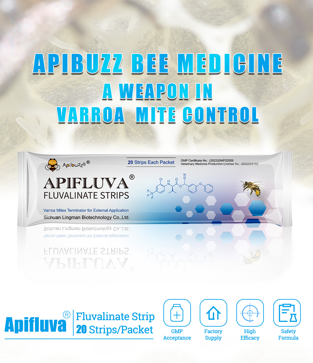 Полоски APIFLUVA от пчелиного клеща - Упаковка по 20 штук Полоски APIFLUVA от пчелиного клеща - Упаковка по 20 штук