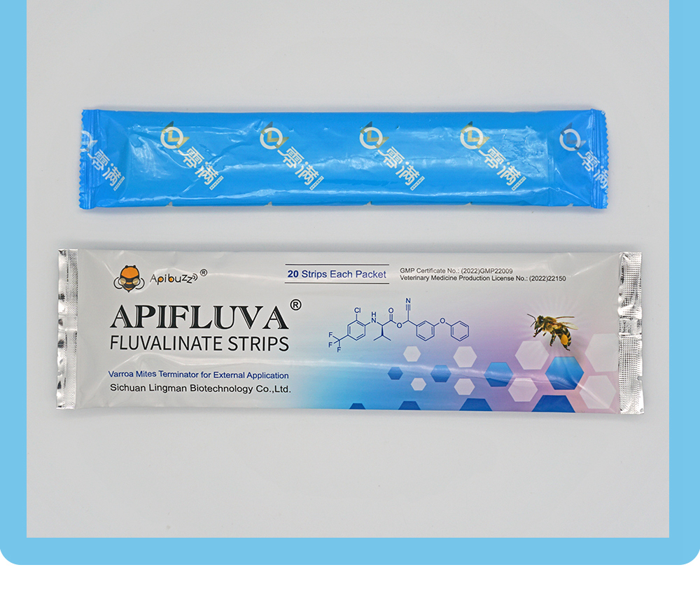 Полоски APIFLUVA от пчелиного клеща - упаковка по 20 штук Полоски APIFLUVA от пчелиного клеща - Упаковка по 20 штук