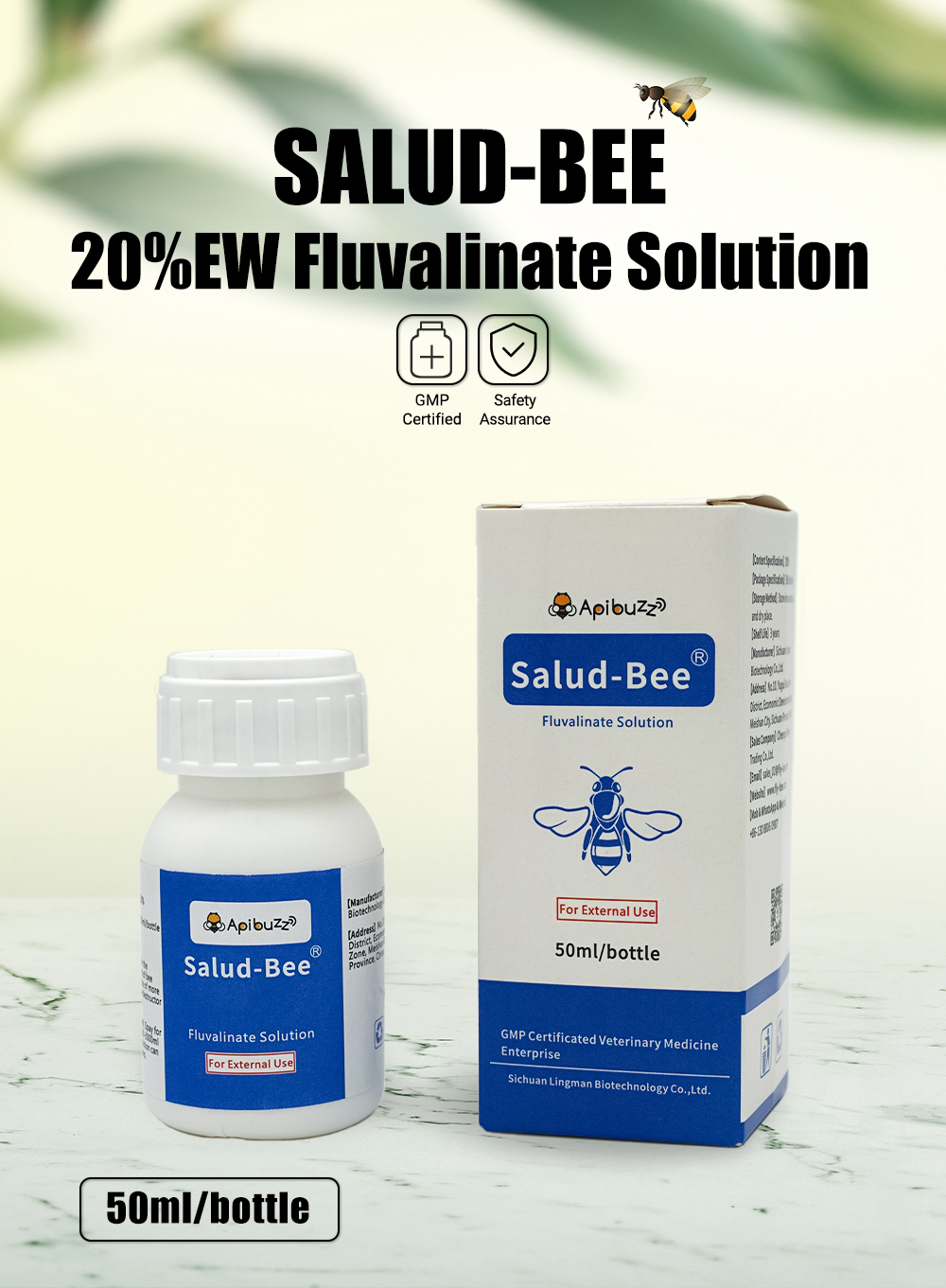 SALUD-BEE 20% Раствор Тау-флувалината для пчел SALUD-BEE 20% раствор Тау-флувалината для пчел