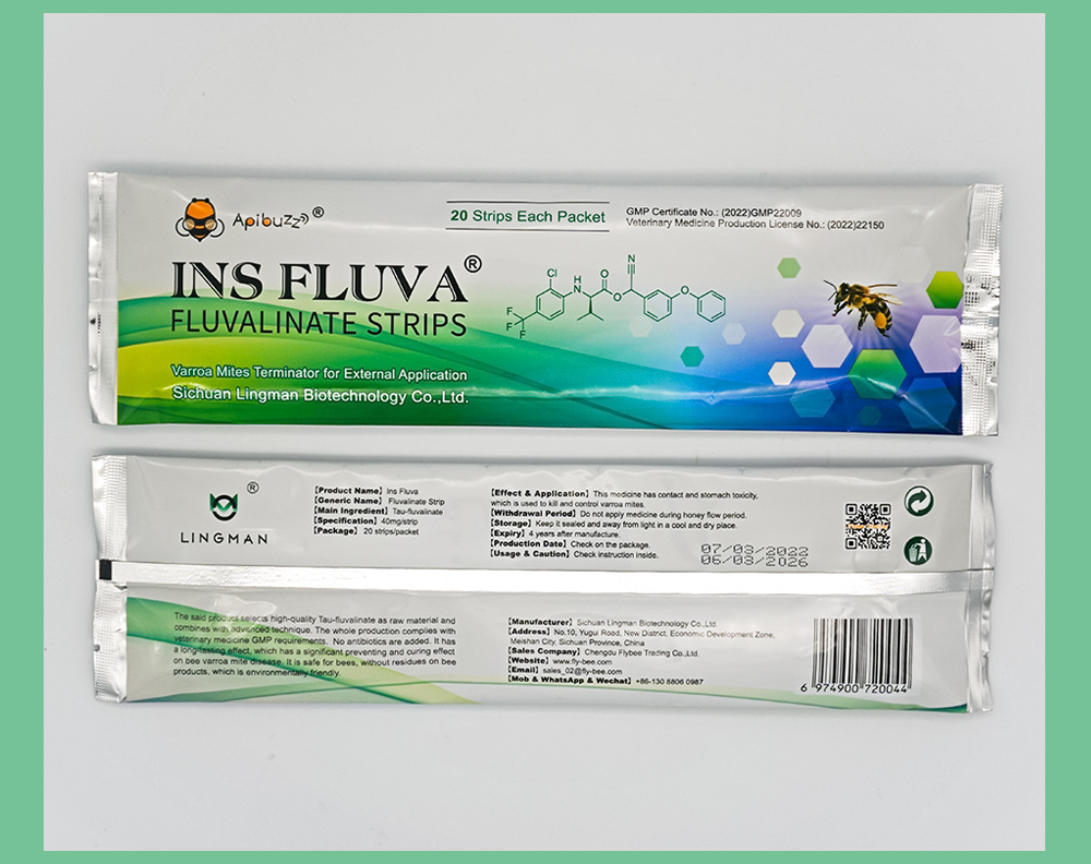 Полоски для лечения пчелиного клеща INS FLUVA Gentle Полоски для лечения пчелиного клеща INS FLUVA Gentle