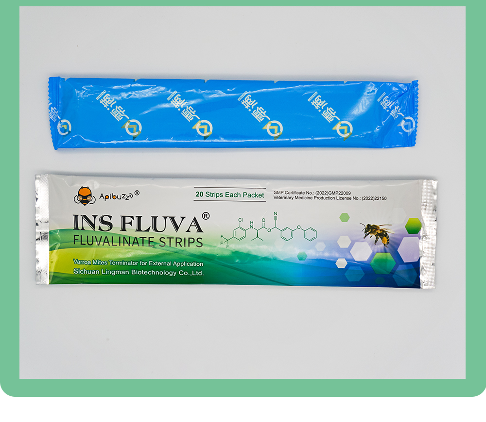Полоски для лечения пчелиного клеща INS FLUVA Gentle Полоски для лечения пчелиного клеща INS FLUVA Gentle